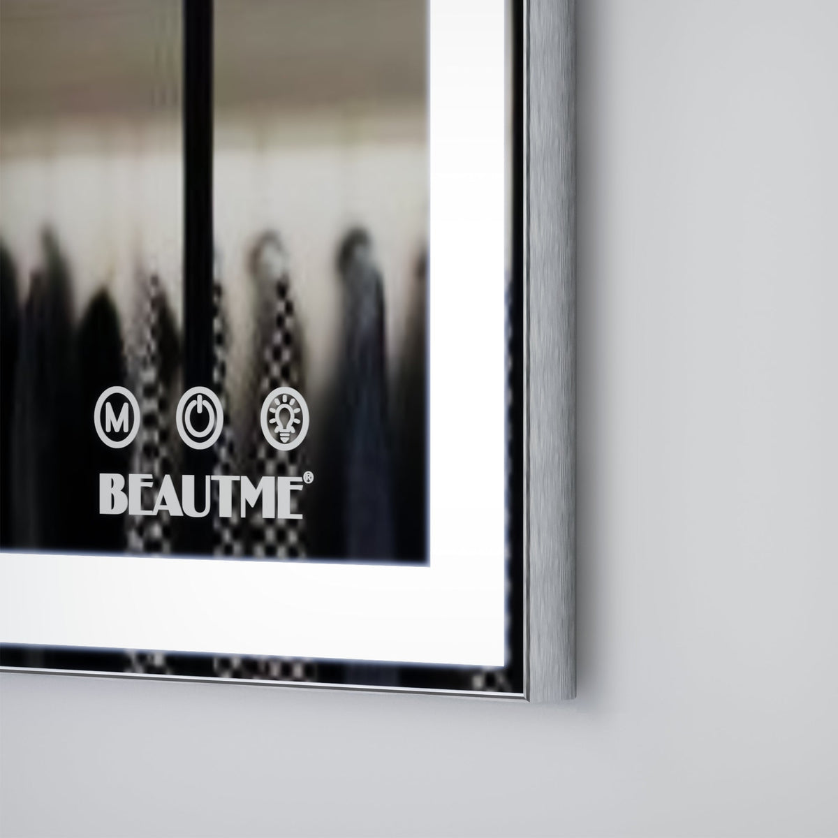 24×48 Inch LED Bathroom Mirror Wall Mounted Touch Switch With Memory Intelligent