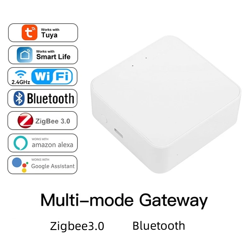 Tuya Smart Gateway Hub Multi-Model Smart Home Life Bridge Bluetooth Zigbee APP Wireless 2.4Gwifi Remote Control Alexa Google