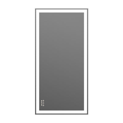 24×48 Inch LED Bathroom Mirror Wall Mounted Touch Switch With Memory Intelligent