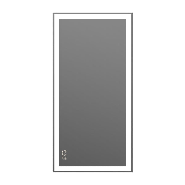 24×48 Inch LED Bathroom Mirror Wall Mounted Touch Switch With Memory Intelligent