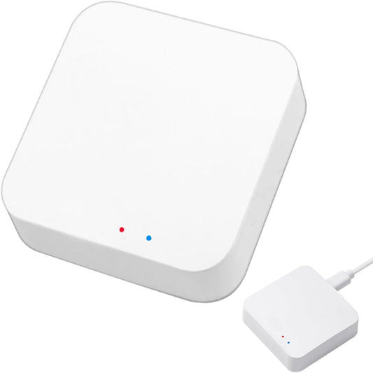 Zigbee 3.0 Hub Wifi & Bluetooth Dual Mode Gateway, Only for Tuya Product Smart Home Bridge Wireless Remote Controller,Intelligent Bridge Wireless Smart Home Gateway Voice Control via Alexa,Google Home