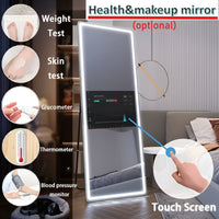 Smart Mirror Touch Screen Built for Modern Bathrooms, Waterproof Tempered Glass, LED Lighting, App Integration