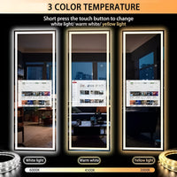 Smart Mirror Touch Screen Built for Modern Bathrooms, Waterproof Tempered Glass, LED Lighting, App Integration