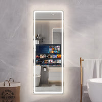 Smart Mirror Touch Screen Built for Modern Bathrooms, Waterproof Tempered Glass, LED Lighting, App Integration