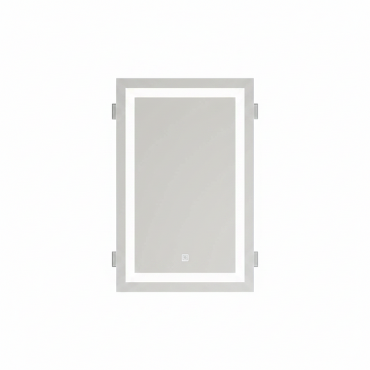LED Bathroom Mirror - Backlit & Front Lighted Bathroom Vanity Mirror - Stepless Dimmable, Smart Memory (24" X 36")