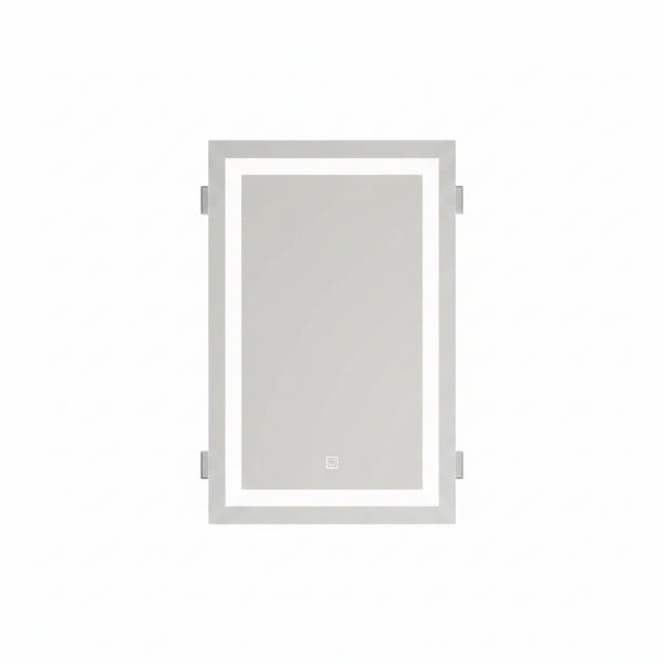 LED Bathroom Mirror - Backlit & Front Lighted Bathroom Vanity Mirror - Stepless Dimmable, Smart Memory (24" X 36")