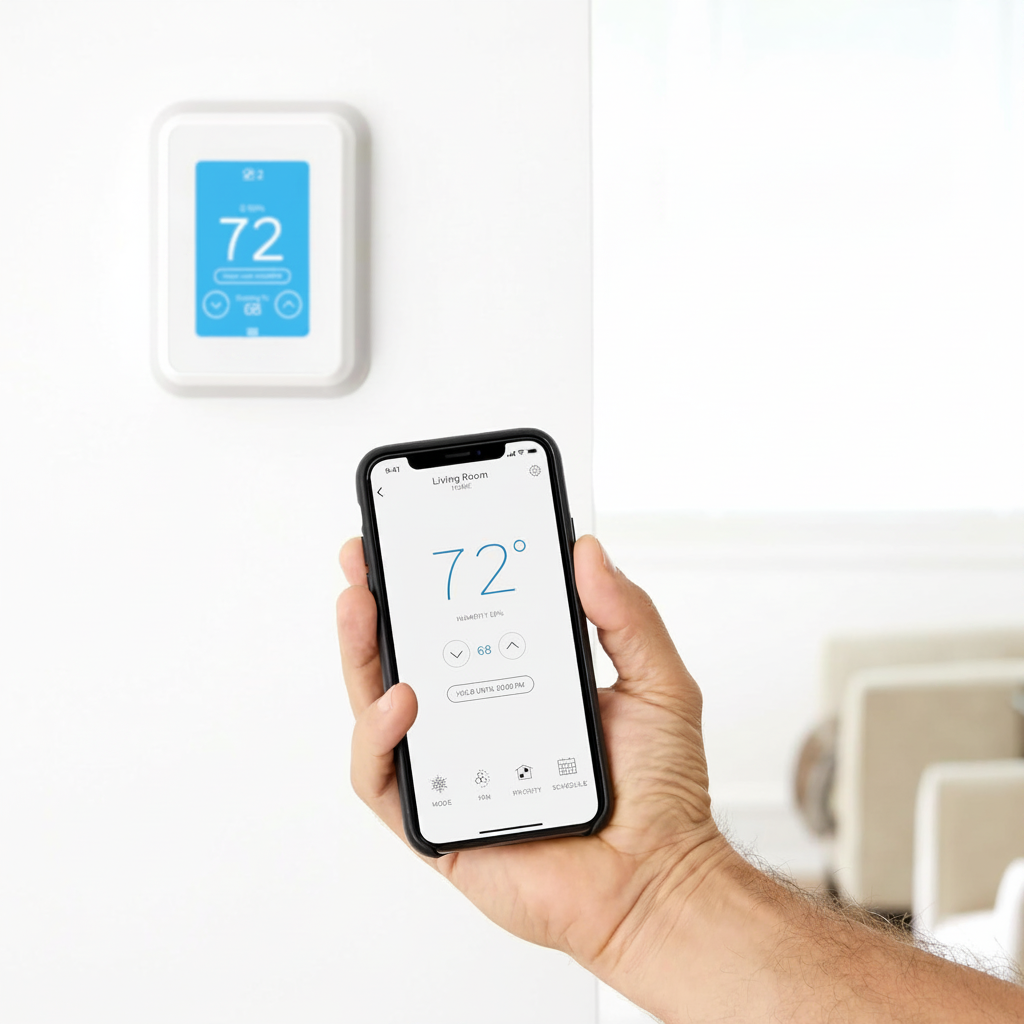 T9 WIFI Smart Thermostat, Smart Room Sensor Ready, Touchscreen Display, Alexa and Google Assist