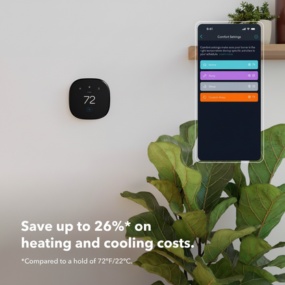 Smart Thermostat Enhanced: Energy Star Certified, Compatible with Alexa & Google Assistant, 3-Year Warranty