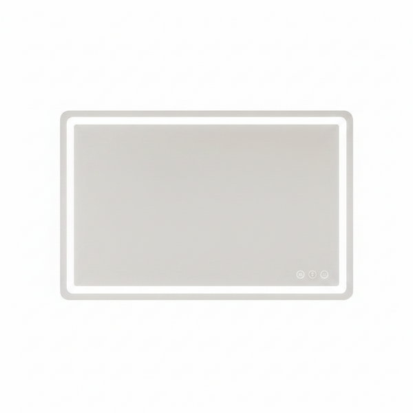48" X 30" Led Bathroom Mirror with Lights, Anti-Fog & Tri-Color Lighting - Wall Mounted Shaving Mirror with Touch Sensor, Waterproof & Smart LED Vanity Mirror,Tempered Glass, Dimmable Smart Mirror