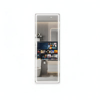 Smart Mirror Touch Screen Built for Modern Bathrooms, Waterproof Tempered Glass, LED Lighting, App Integration